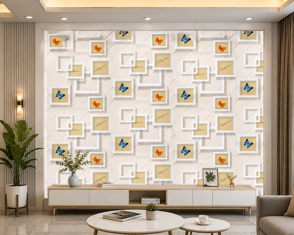 Self Adhesive Decorative Peel Stick Waterproof Floral Wallpaper Wall Decor Removable Wall Paper for  Room, Hall Decoration PVC Vinyl DIY Contact Paper45x500cm