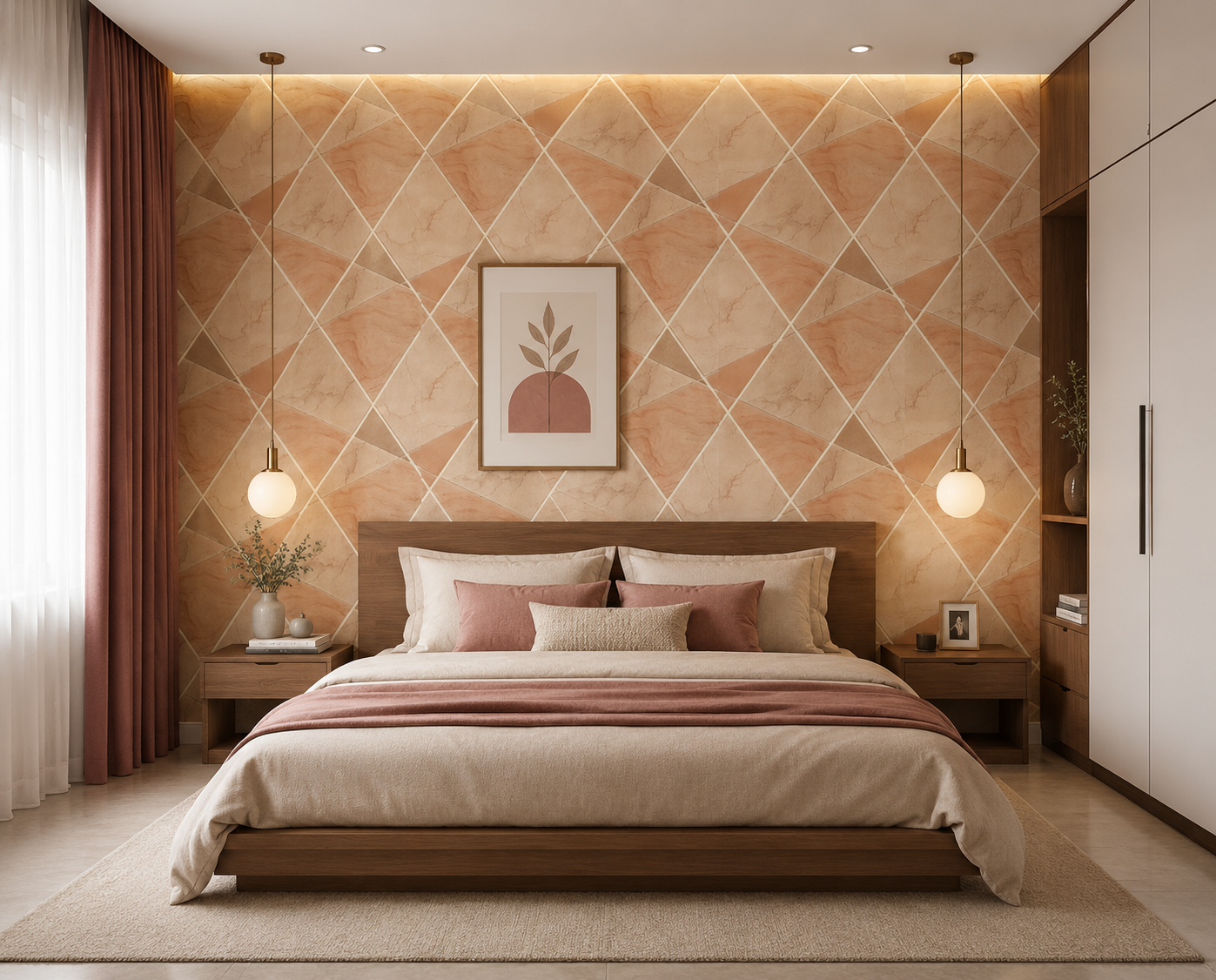 Self Adhesive Decorative Peel Stick Waterproof Floral Wallpaper Wall Decor Removable Wall Paper for Living Room Hall Decoration PVC Vinyl DIY Contact Paper45x500cm