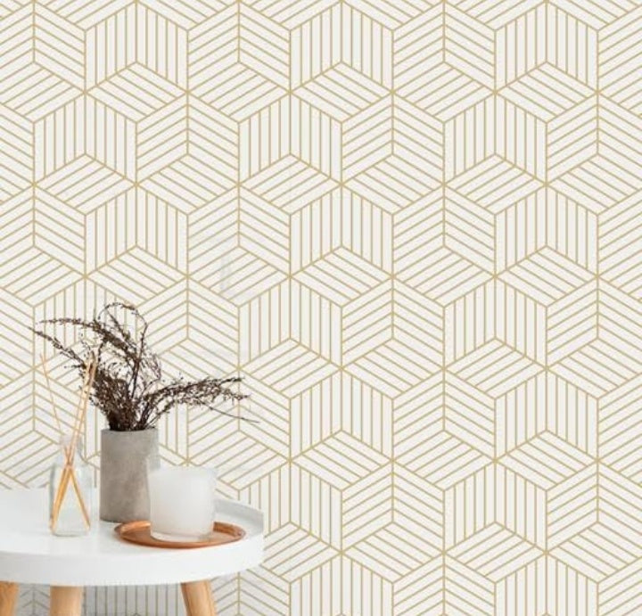 Self Adhesive Decorative Peel Stick Waterproof Floral Wallpaper Wall Decor Removable Wall Paper for Living Room Hall Decoration PVC Vinyl DIY Contact Paper45x500cm