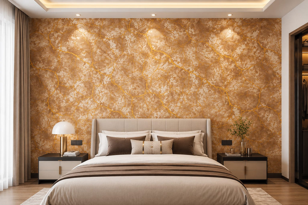 Self Adhesive Decorative Peel Stick Waterproof Floral Wallpaper Wall Decor Removable Wall Paper for Living Room Hall Decoration PVC Vinyl DIY Contact Paper45x500cm