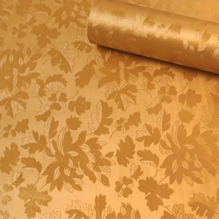 Self Adhesive Decorative Peel Stick Waterproof Floral Wallpaper Wall Decor Removable Wall Paper for Living Room Hall Decoration PVC Vinyl DIY Contact Paper45x500cm